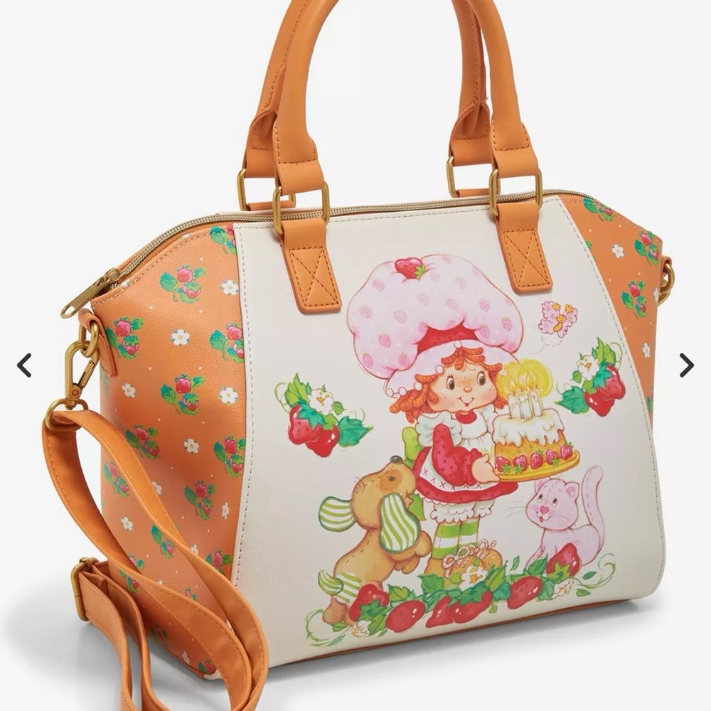 Loungefly Strawberry Shortcake & Friends Satchel Bag  🆕🆕🆕🆕🆕🆕 - Picture 2 of 4